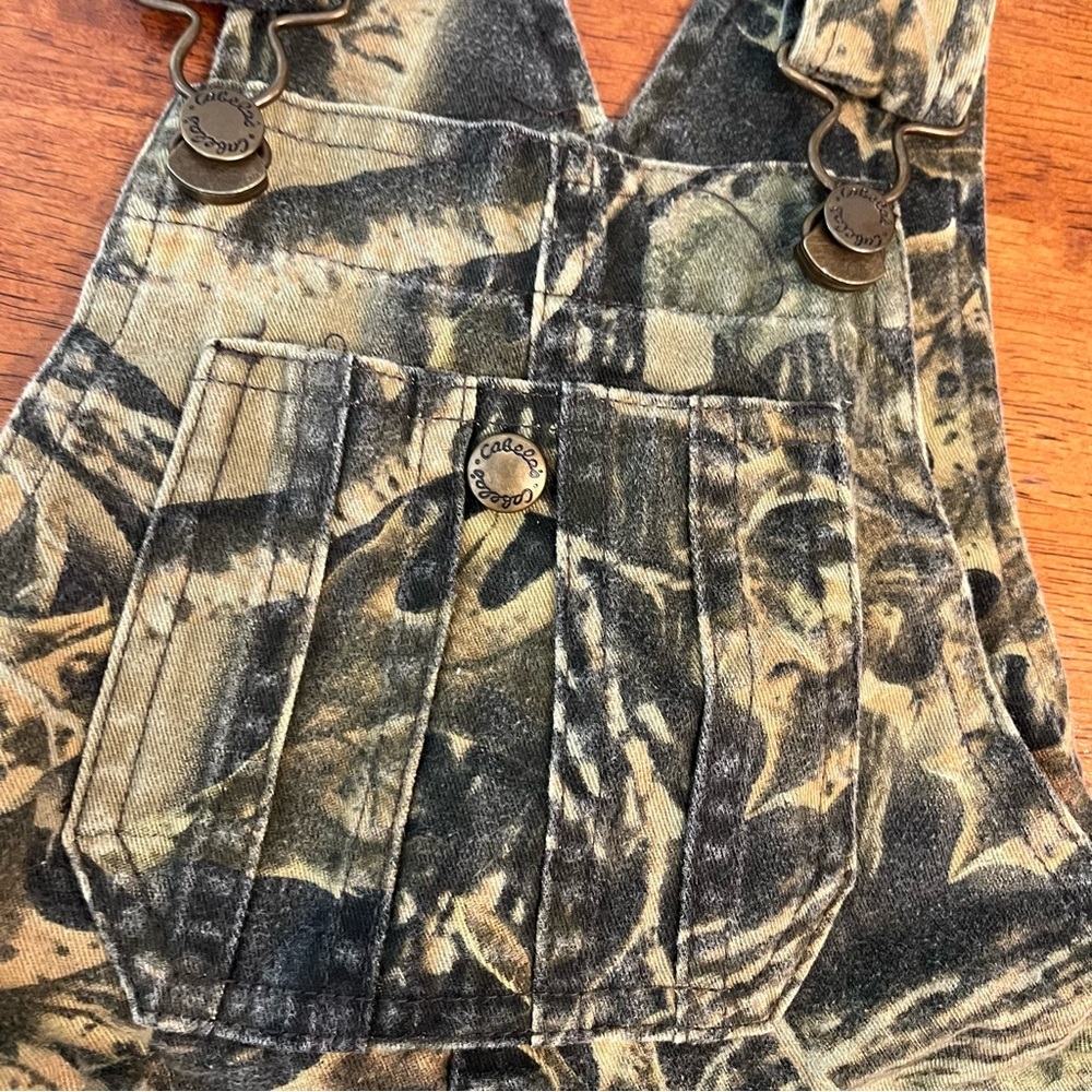 Cabela’s boys flannel camo overalls size small - Picture 2 of 6